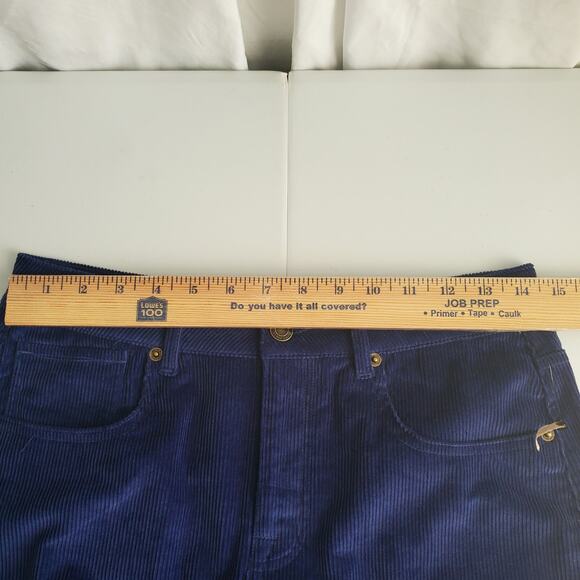 Frye Heritage Corduroy Dark Blue Mini Skirt 6 Cowgirl Country Boho Casual NEW - Picture 9 of 13